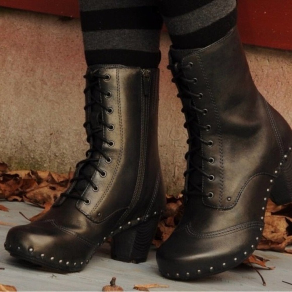 Dansko granny lace up boots